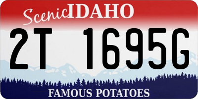 ID license plate 2T1695G