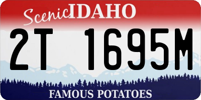 ID license plate 2T1695M
