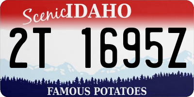 ID license plate 2T1695Z