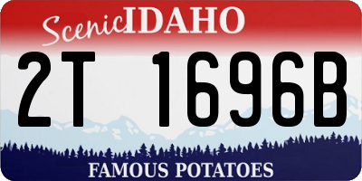 ID license plate 2T1696B