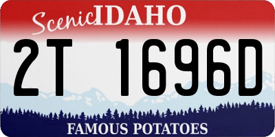 ID license plate 2T1696D