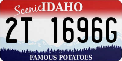 ID license plate 2T1696G