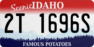 ID license plate 2T1696S