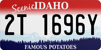 ID license plate 2T1696Y