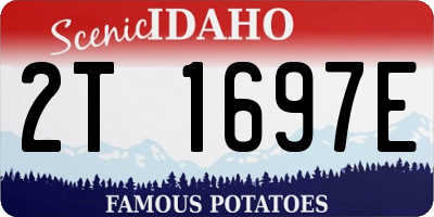 ID license plate 2T1697E