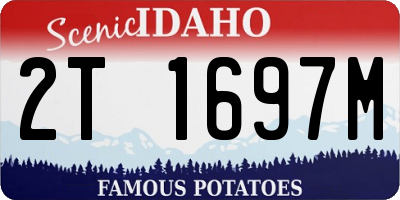 ID license plate 2T1697M