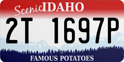 ID license plate 2T1697P