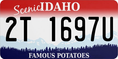 ID license plate 2T1697U