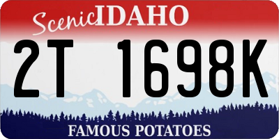 ID license plate 2T1698K
