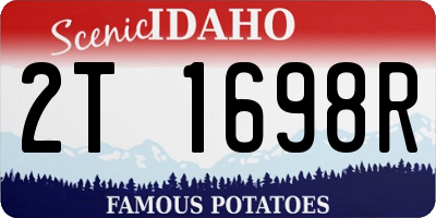 ID license plate 2T1698R