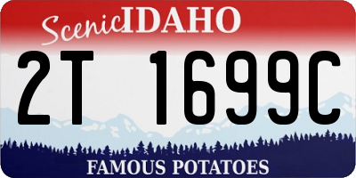 ID license plate 2T1699C