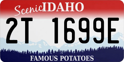 ID license plate 2T1699E