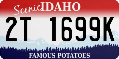 ID license plate 2T1699K