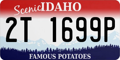 ID license plate 2T1699P