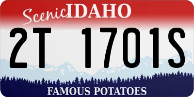 ID license plate 2T1701S