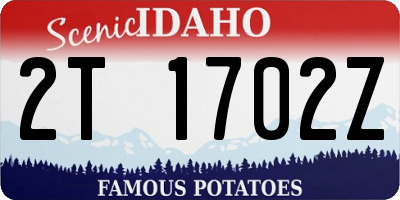 ID license plate 2T1702Z
