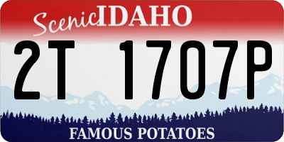 ID license plate 2T1707P