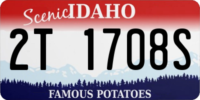 ID license plate 2T1708S