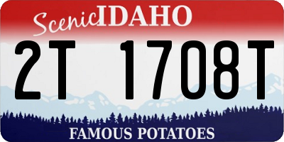 ID license plate 2T1708T