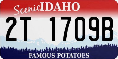ID license plate 2T1709B