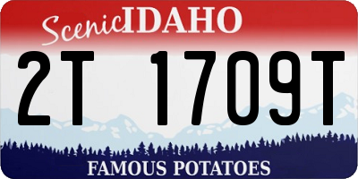 ID license plate 2T1709T