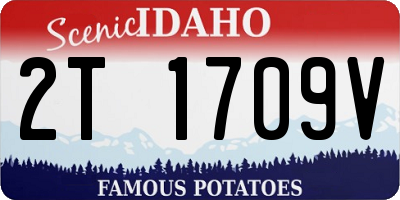 ID license plate 2T1709V