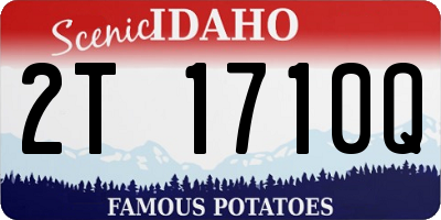 ID license plate 2T1710Q