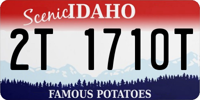ID license plate 2T1710T