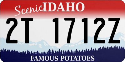 ID license plate 2T1712Z