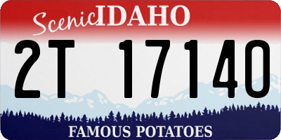 ID license plate 2T1714O