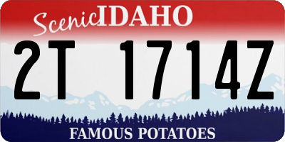 ID license plate 2T1714Z