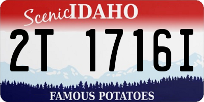 ID license plate 2T1716I