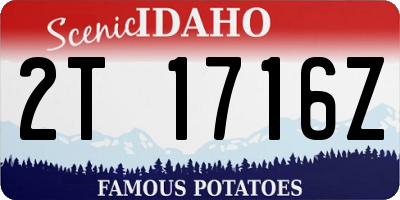 ID license plate 2T1716Z