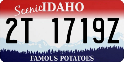 ID license plate 2T1719Z