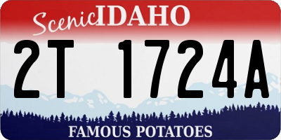 ID license plate 2T1724A