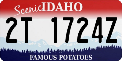 ID license plate 2T1724Z