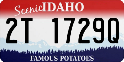 ID license plate 2T1729Q