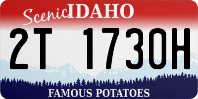 ID license plate 2T1730H