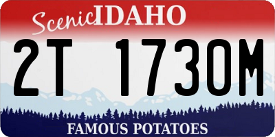 ID license plate 2T1730M