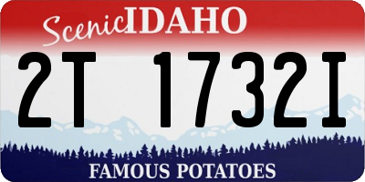 ID license plate 2T1732I