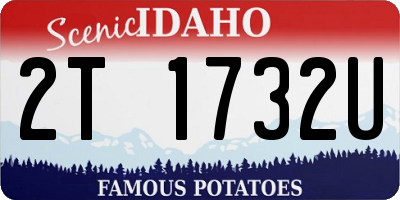 ID license plate 2T1732U