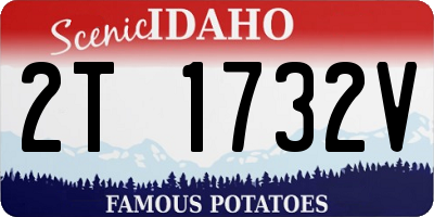 ID license plate 2T1732V