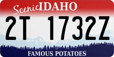 ID license plate 2T1732Z