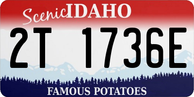 ID license plate 2T1736E