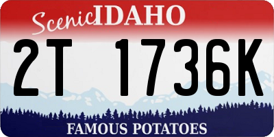 ID license plate 2T1736K