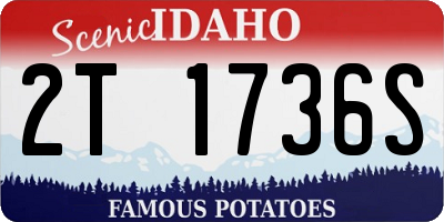 ID license plate 2T1736S