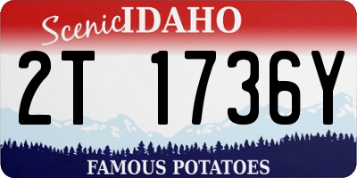 ID license plate 2T1736Y