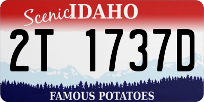 ID license plate 2T1737D