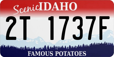 ID license plate 2T1737F