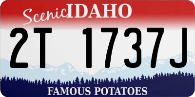 ID license plate 2T1737J